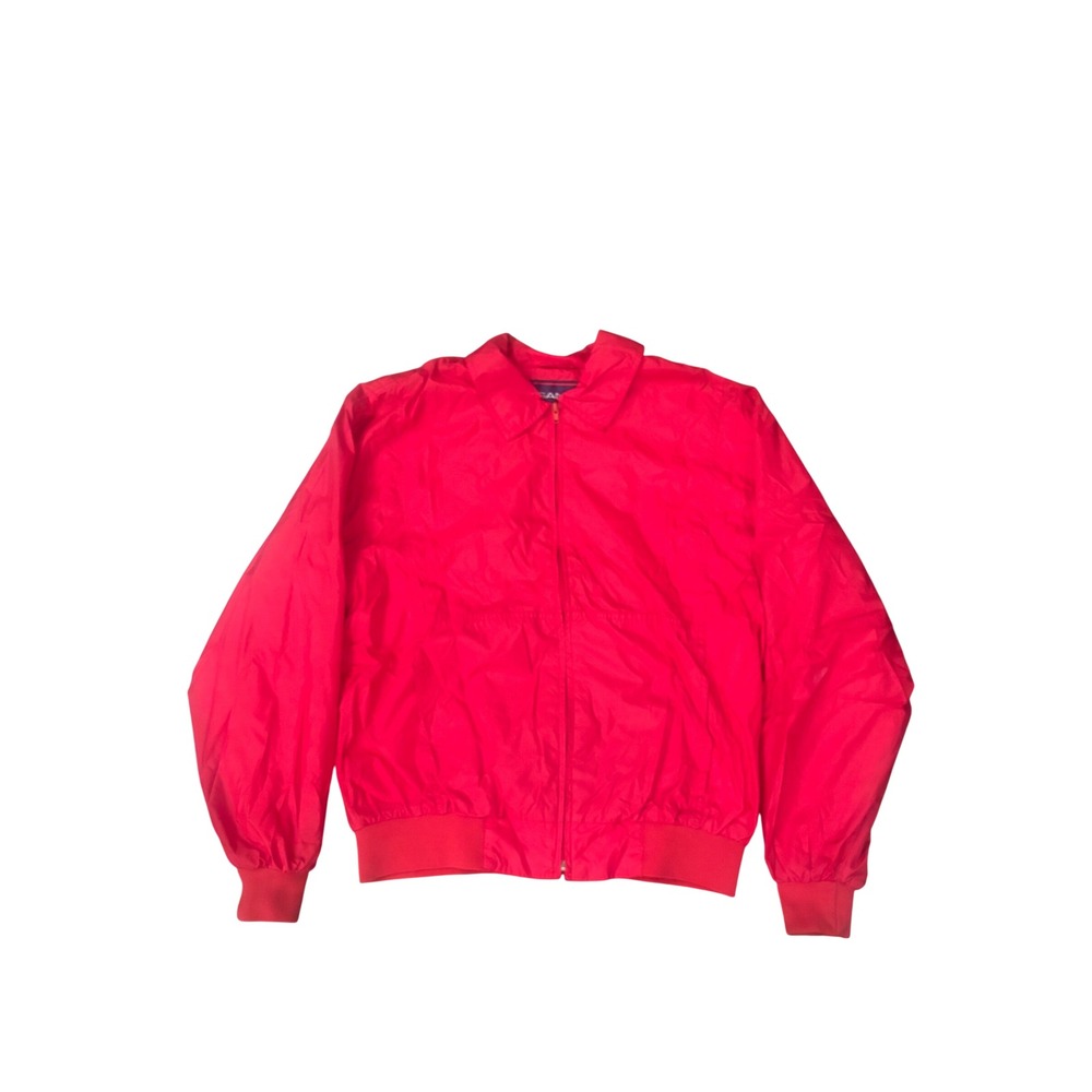 Gant Harrington Jacket Medium Red Full Zip Lightweight Windbreaker
